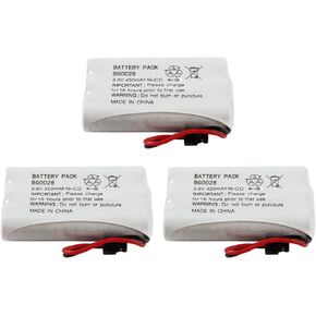 Fenzer 3-Pack Ni-CD Battery 3.6V for Uniden BT-446 (450mAh)