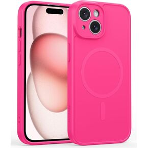 FNTCASE for iPhone 16e Phone Case: for iPhone 16E Case 2025 Magnetic Matte Textured Silicone Shockproof Military Grade Drop Protection Cell Phone Cover | Slim Rugged Anti-Slip Protective Bumper