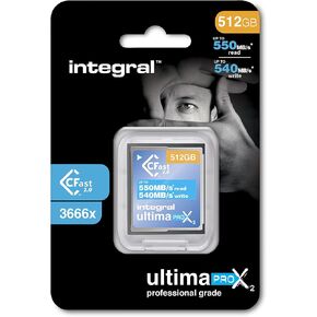 بطاقة CFAST 512GB 2.0 عالية الأداء مع سرعة القراءة تصل إلى 550 ميجابايت/ثانية واكتب سرعة تصل إلى 540 ميجابايت/ثانية