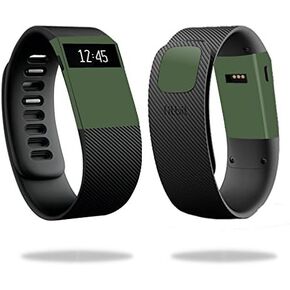 Maysyskins الجلد متوافق مع Fitbit Charge Cover Skins Sticker Watch Solid Olive