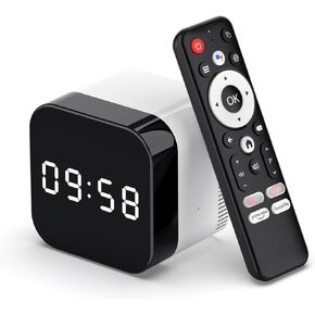 H96 Max Android 14.0 TV Box Clock 64bit 4GB RAM 128GB ROM Allwinner H728 Octa-core A55 Mali G57-MC1 1000M Ethernet WiFi6 Dual-WiFi 2.4G/5G 8K BT5.x USB3.0 Voice Control TV Box