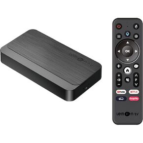 Lemon TV L2 Android TV Box 2024 Allwinner H618 Android 12.0 TV Box 4K Dual WiFi 2.4G/5G BT5.4 Smart TV Box 2GB RAM 16GB ROM Android Box with BT Voice Remote