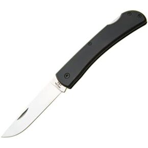 Bear & Son - MANUAL - 3.625" - Drop Point - 440 Stainless Steel - Black Aluminum - Lightweight for Everyday Carry - 138L