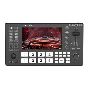 Cinelive C2S HDMI & SDI 5.5'' Screen Multi-Format PTZ Control Video Switcher Mixer with REC, Playback, Micro Media,Vertical Livestream （NDI updatable）