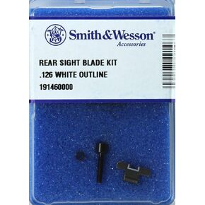 Smith & Wesson Rear Sight Blade Kit .126 with White Outline