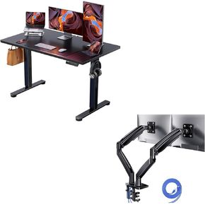 ErGear Height Adjustable Electric Standing Desk Dual Monitor Mount