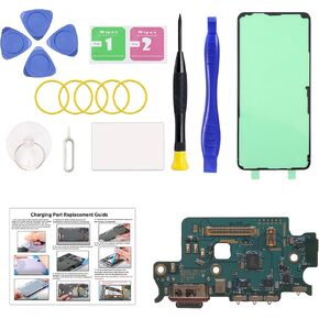 for Galaxy S23 USB Charging Board Port Replacement, SM-S911U SM-S911U1 Type C Dock Board Connector for Samsung S23 with Tools & Instruction