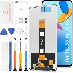 Original for TCL 50 XL 6.78" LCD Screen Replacement 50XL 5G T702W LCD Display Touch Digitizer Screen Assembly with Repair Tools