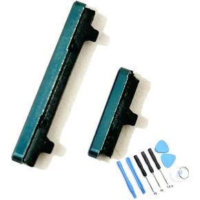 Power On Off Volume Key Side Button Replacement Part for Samsung Galaxy S22 Ultra 5G S908, with Tool kit (red)