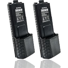 BAOFENG 2 Pack BF-F8HP Battery BL-5 Extended 3800mAh Large Capacity Camo Li-ion Batter for GMRS Radio UV-5R Series