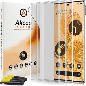 [2 Pack Pixel 6 Pro Matte Screen Protector, Tempered Glass [UV Set], Anti Glare, Anti-Fingerprint, Support Fingerprint-ID, Sensitive and Soft Touch [Tailored for Mobile Gaming]