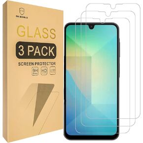 Mr.Shield Screen Protector compatible with Samsung Galaxy A26 5G [Tempered Glass] [3-Pack] [Japan Glass with 9H Hardness]