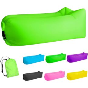 Inflatable Lounger Air Sofa Hammock, Inflatable Couch for Camping, Portable Waterproof Anti-Air Leaking Pouch Couch Air Chair for Outdoor, Beach, Hiking, Picnics, Music Festivals