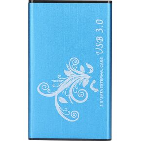 2.5 بوصة العلبة ، 4 تيرابايت USB3.0 العلبة سبيكة سبيكة الألومنيوم ودورات تشغيل الكمبيوتر المكتبي الكمبيوتر المحمول (الأزرق)