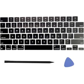 Replacement Keyboard Keycap Keys, Full Set Key Cap (Black) Compatible for MacBook Pro Retina 14/16.2" Model A2779/A2918/A2992/A2780/A2991 EMC8407/8103/8102/8304/8408 2022-2023 Year