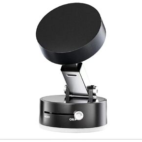 Vacuum Magnetic Phone Holder, 2025 Upgraded Foldable Extendable Car/Mount, Dual-Side Adsorption Force Folding Swivel Stand for Car/Mirror/Gym(Black)