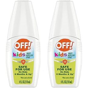 OFF! Kids Insect Repellent Spray, 100% Plant Based Oils, Safe for Use On Babies, Toddlers and Kids, 4 oz (Pack of 2)