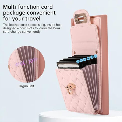Asuwish Phone Case for Samsung Galaxy S22 Ultra 5G Wallet Cover with Credit Card Holder Shoulder Crossbody Strap Long Lanyard Leather Cell Accessories S22ultra 22S S 22 S22ultra5g 6.8 Women Men Purple in Saudi Arabia