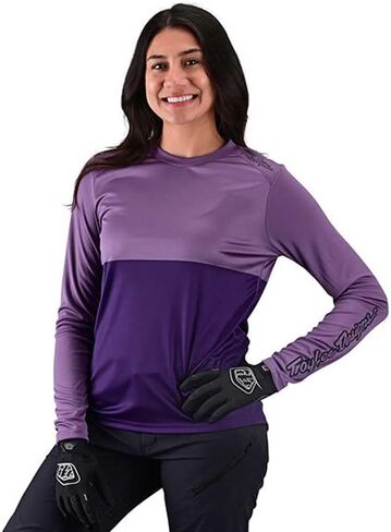 Troy Lee Designs Cycling MTB Bicycle Mountain Bike Jersey Shirt for Women, Lilium LS Jacquard in Saudi Arabia