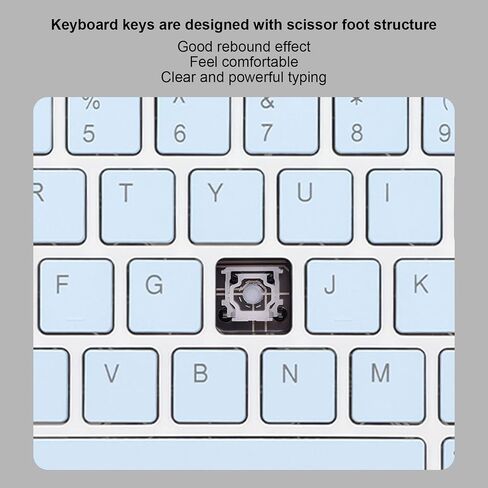 Keyboard and Mouse, 10 Inch Keyboard Set USB Charging Ultra Thin Quiet Keyboard with 1600 DPI Mouse for PC, Laptop (#4) in Saudi Arabia