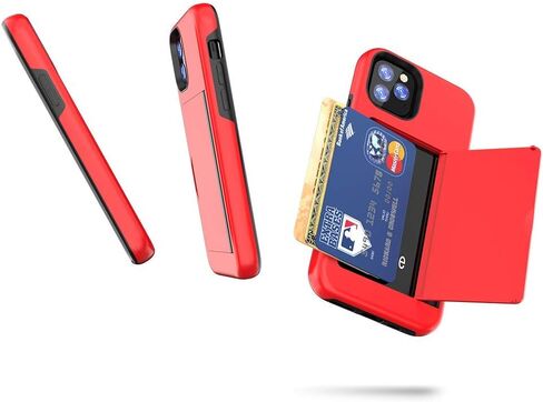 for iPhone 12/12 Pro Wallet - Style Protective Case with Card Holder (Holds 5 Cards) - Rose Gold in Saudi Arabia
