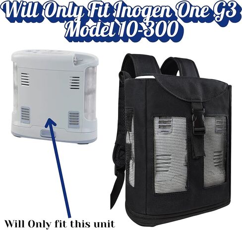 O2TOTES Ultra Lightweight Backpack For Inogen One G3 Unit (Patented Design) (Burgundy) FITS ONLY: INOGEN ONE G3 UNITS: IS-300 OR, IO-300 in Kuwait