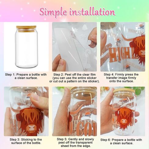 Vintage UV DTF Cup Wrap - 20 Sheets Flower Bird UV DTF Cup Wraps for 16 oz Cardinal Dragonfly Bee UVDTF Decals for Glass Cups Waterproof Nature Rub on Transfer Stickers DIY Crafts in Kuwait