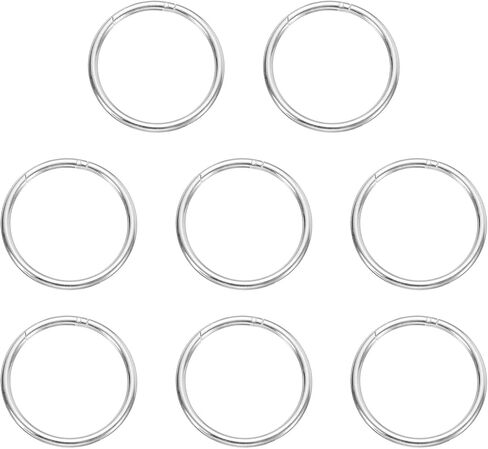 HARFINGTON Spring O Ring Clip, Metal Spring Clasp Key Ring, Round Keychain Snap Buckle Accessories for Purse Shoulder Bag Lanyard Leather DIY Crafts in Saudi Arabia