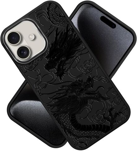 DAIZAG Case for iPhone 16, [Durable Shockproof Protective Magnetic Cover] [Compatible with MagSafe],Dragons Black in Saudi Arabia
