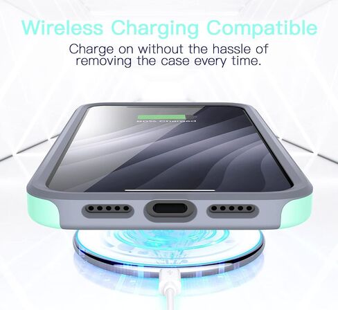 TEAM LUXURY for iPhone 12 Case/iPhone 12 Pro Case, Shockproof Rugged Protective Phone Cover - Wireless Charging Compatible [Updated Gen-II] - (Black) in Saudi Arabia