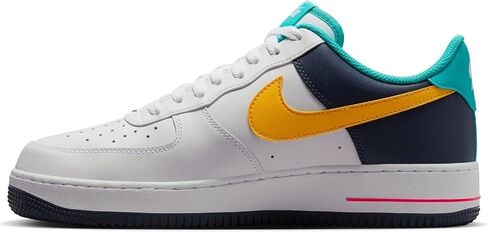 Nike Air Force 1'07 Mens Shoes Size-9, White/Racer Pink-thunder Blue in Saudi Arabia