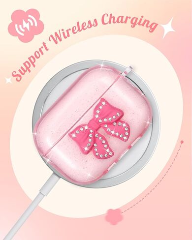 BOARETIU for AirPods 4 CASE for Women Girls Cute Kawaii - مع قذيفة غلاف أنيقة من سلسلة المفاتيح لـ Airpod Case 4th Generation 2024 ، Ball in Kuwait