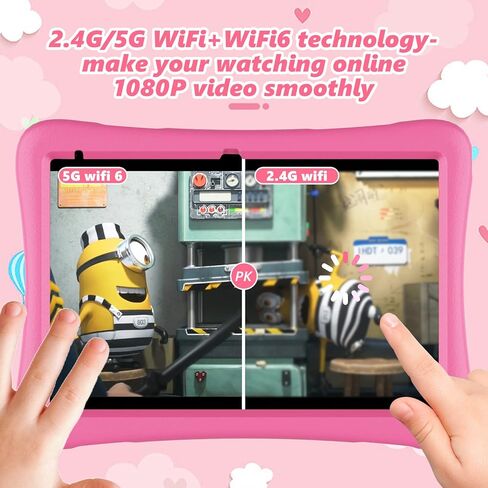 قرص للأطفال ، 10 بوصة HD Android 12 أقراص صغيرة ، رباعي النواة 1.8 جيجا هرتز ، 2GB DDR4 ، بطارية 7000 مللي أمبير في الساعة ، مكبرات صوت مزدوجة الصندوق ، أدوات التحكم في ألعاب الوالدين ، تطبيقات EVA SHOCKPROOفي in Kuwait