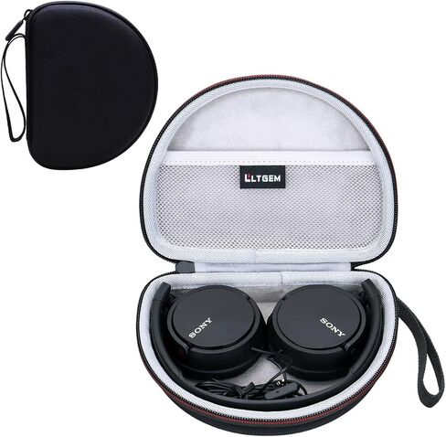 LTGEM Case Compatible with Sony MDR-ZX110 / MDRZX110AP / MDRZX110NC / MDR-ZX310AP ZX Series Wired On-Ear Headphones, Black+Grey(Case Only) in Saudi Arabia