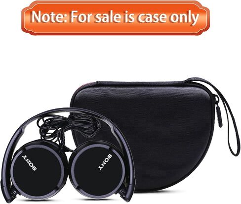 LTGEM Case Compatible with Sony MDR-ZX110 / MDRZX110AP / MDRZX110NC / MDR-ZX310AP ZX Series Wired On-Ear Headphones, Black+Grey(Case Only) in Saudi Arabia