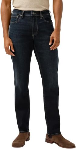 Silver Jeans Co. Men's Eddie Athletic Fit Tapered Leg Jeans in Saudi Arabia