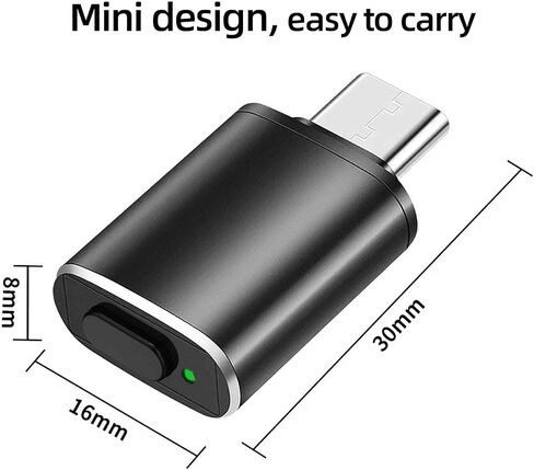 Mouse Jiggler USB C Port ، Mouse Mouse Mouse Auto Mouse Auto Mouse ، مع مفتاح التشغيل/إيقاف تشغيله ، واختيار متعدد الأطوار ، وسدادات خالية من السائق والتشغيل in Kuwait