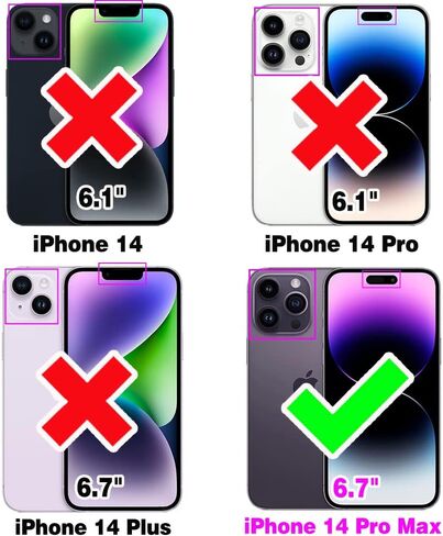 Asuwish Phone Case for iPhone 14 Pro Max 6.7 inch Wallet Magnetic Detachable Cell Cover with Tempered Glass Screen Protector Card Holder iPhone14promax 5G i Phone14Max Plus iPhone14 ProMax Girls Gray in Kuwait