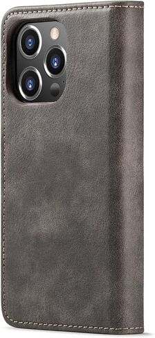 Asuwish Phone Case for iPhone 14 Pro Max 6.7 inch Wallet Magnetic Detachable Cell Cover with Tempered Glass Screen Protector Card Holder iPhone14promax 5G i Phone14Max Plus iPhone14 ProMax Girls Gray in Kuwait
