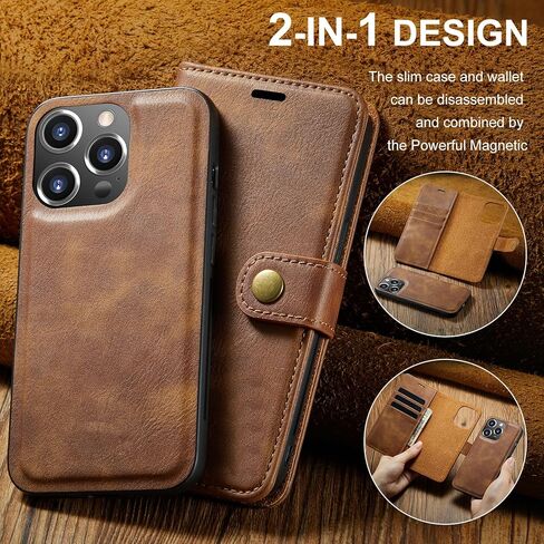 Asuwish Phone Case for iPhone 14 Pro Max 6.7 inch Wallet Magnetic Detachable Cell Cover with Tempered Glass Screen Protector Card Holder iPhone14promax 5G i Phone14Max Plus iPhone14 ProMax Girls Gray in Kuwait