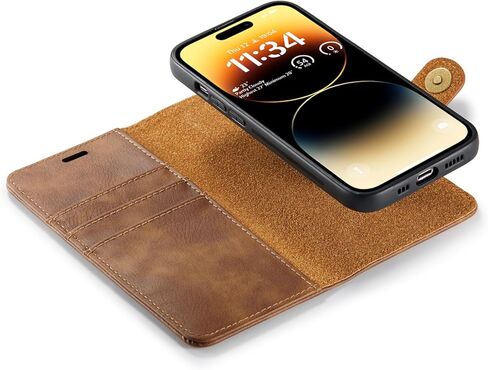 Asuwish Phone Case for iPhone 14 Pro Max 6.7 inch Wallet Magnetic Detachable Cell Cover with Tempered Glass Screen Protector Card Holder iPhone14promax 5G i Phone14Max Plus iPhone14 ProMax Girls Gray in Kuwait