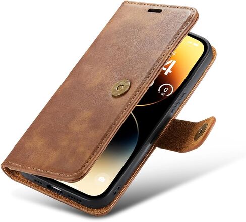 Asuwish Phone Case for iPhone 14 Pro Max 6.7 inch Wallet Magnetic Detachable Cell Cover with Tempered Glass Screen Protector Card Holder iPhone14promax 5G i Phone14Max Plus iPhone14 ProMax Girls Gray in Kuwait