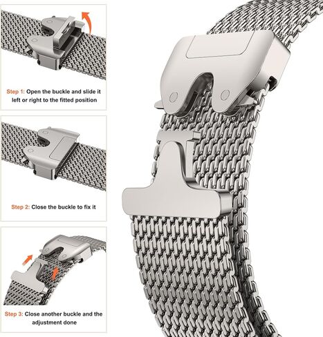 Milanese Mesh Loop Compatible for Apple Watch Band 49mm 46mm 45mm 44mm Men Women, Breathable Replacement Band with Adjustable Parachute-style Buckle for iWatch Ultra 2/Ultra/SE/Series 10/9/8/7/6/5/4 in Saudi Arabia