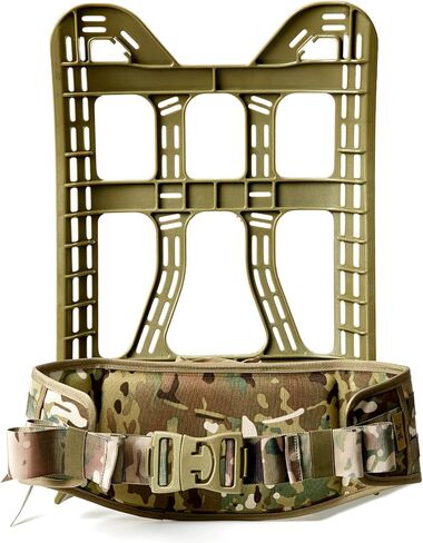 MT Military Molle II Rucksack Frame with Multicam Percer Belt-Frame Tan Date Frame for Army Barge Clar in Kuwait