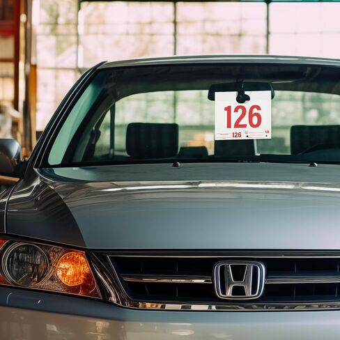 Car Service Tags 1000-1999 | Service Dispatch Numbers Auto Dealer Vehicle Repair Mirror Hang Tags with Numbered Key Tags, 1000 Ct in Kuwait