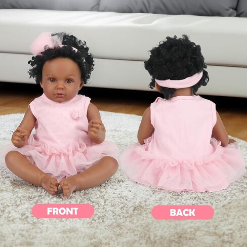 WOOROY 4Pcs Reborn Baby Doll Clothes - 16-20 inch Pink Butterfly Baby Doll Clothes, Perfect for Lifelike Reborn Baby Girls in Saudi Arabia