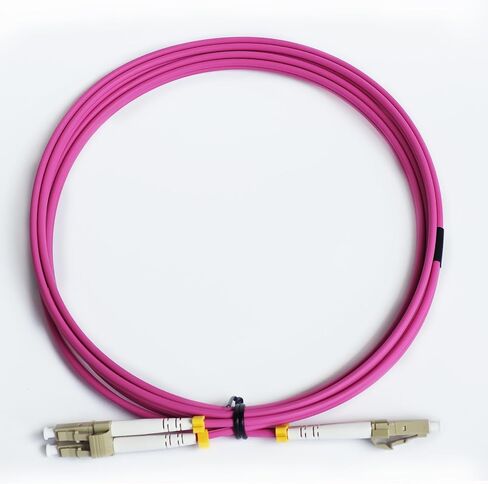 5Pack كبل تصحيح الألياف LC إلى LC OM4 1M ، 1/10/40/100GBS الألياف متعددة الألياف الأصلية. in Saudi Arabia