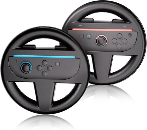 2025 Steering Wheels for Nintendo Switch 2, Racing Wheel for Mario Kart World & 8 Deluxe, Joycon 2 Accessories in Kuwait