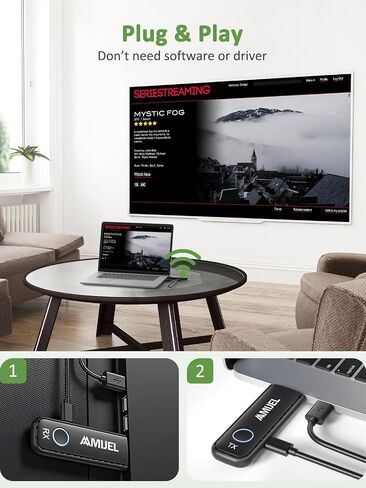 𝟐𝟎𝟐𝟓 𝐔𝐩𝐠𝐫𝐚𝐝𝐞 𝐔𝐩𝐠𝐫𝐚𝐝𝐞 اللاسلكي اللاسلكي HDMI ، والمكونات ، والتوصيل والتشغيل مع 3 محولات HDMI ، و 98 قدم/5 جيجا هرتز HDMI لاسلكي للمراقبة ، HDTV ، البث الفيديو/الصوت ، الكاميرات ، كمبيوتر محمول ، Projetor in Kuwait