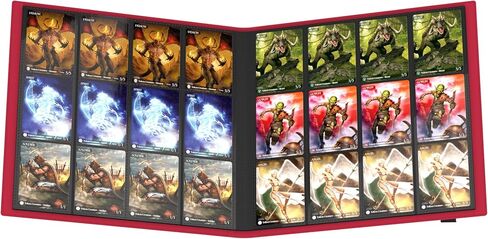 Ultimate Guard Flexxfolio Xenoskin | Trading Card Binder with 9 Side-Loading Pockets per Page | Up to 360 Cards | Green, Sturdy Card Collection Album designed for Double-Sleeved TCG Cards in Kuwait